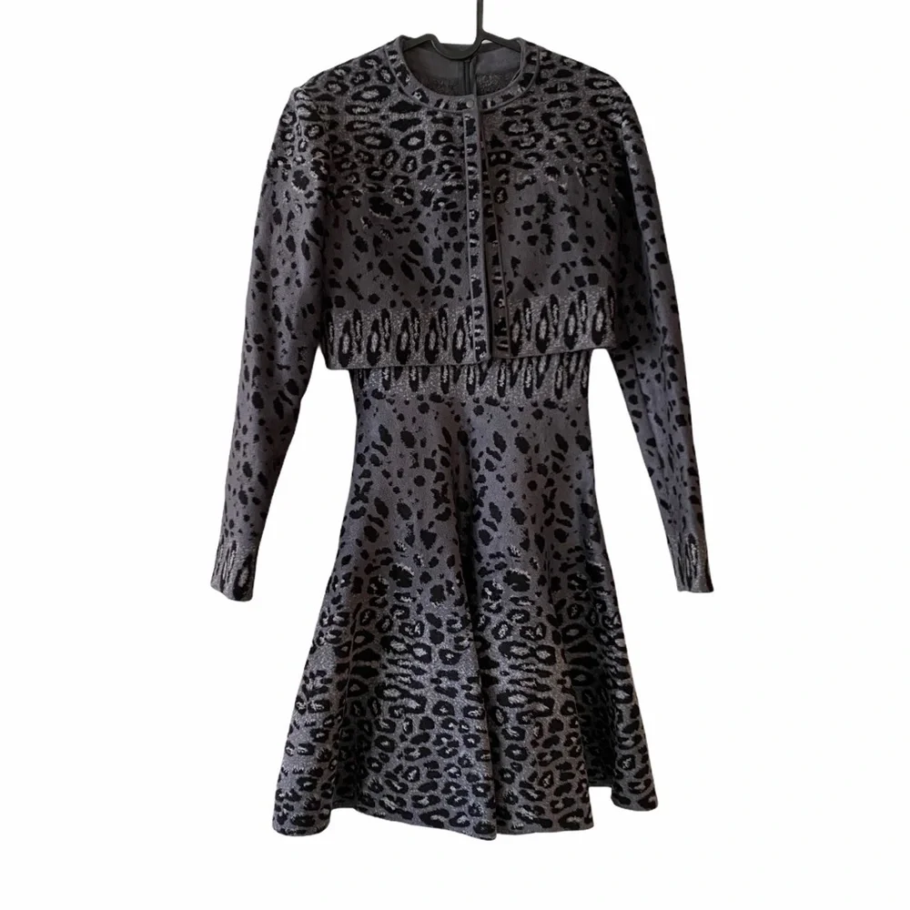 ALAIA fit flare  with jacket long sleeve dress - Picture 2 of 10